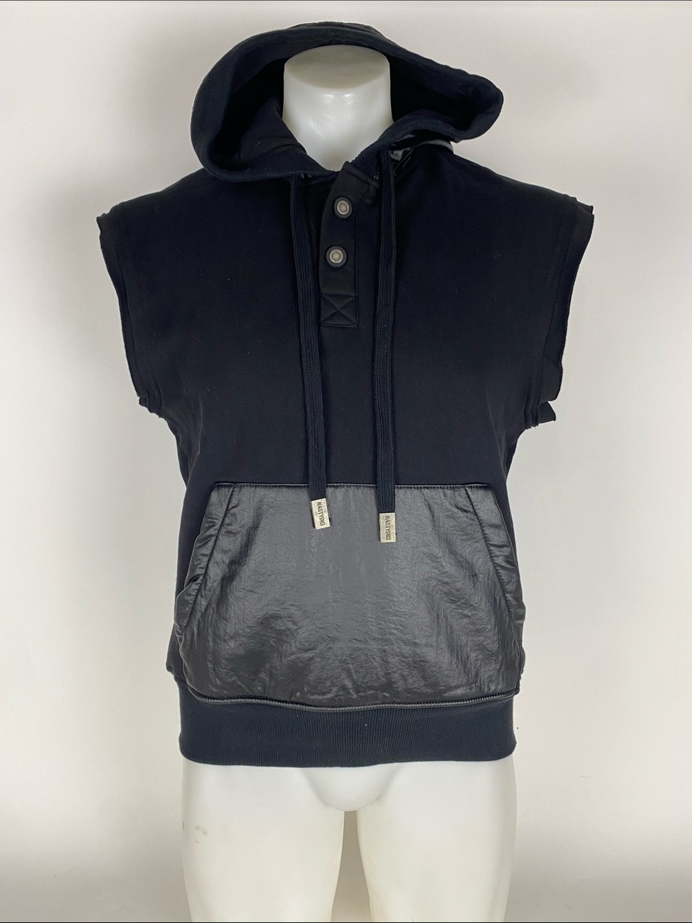 New Nasty Pig Mens Pickup Sleeveless Hoodie, Black, S